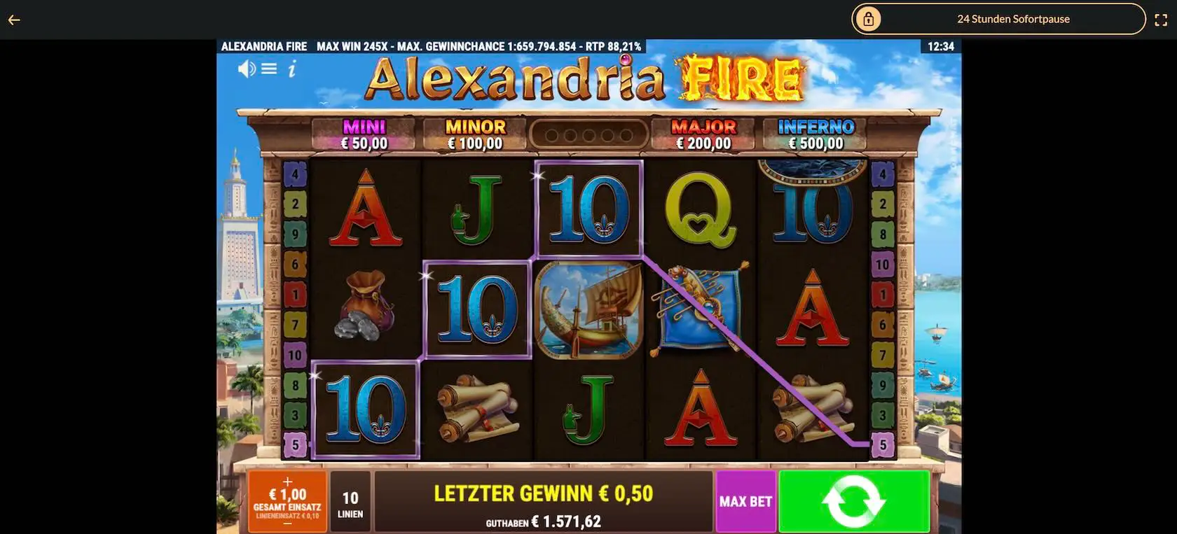 alexandria-fire-gewinn