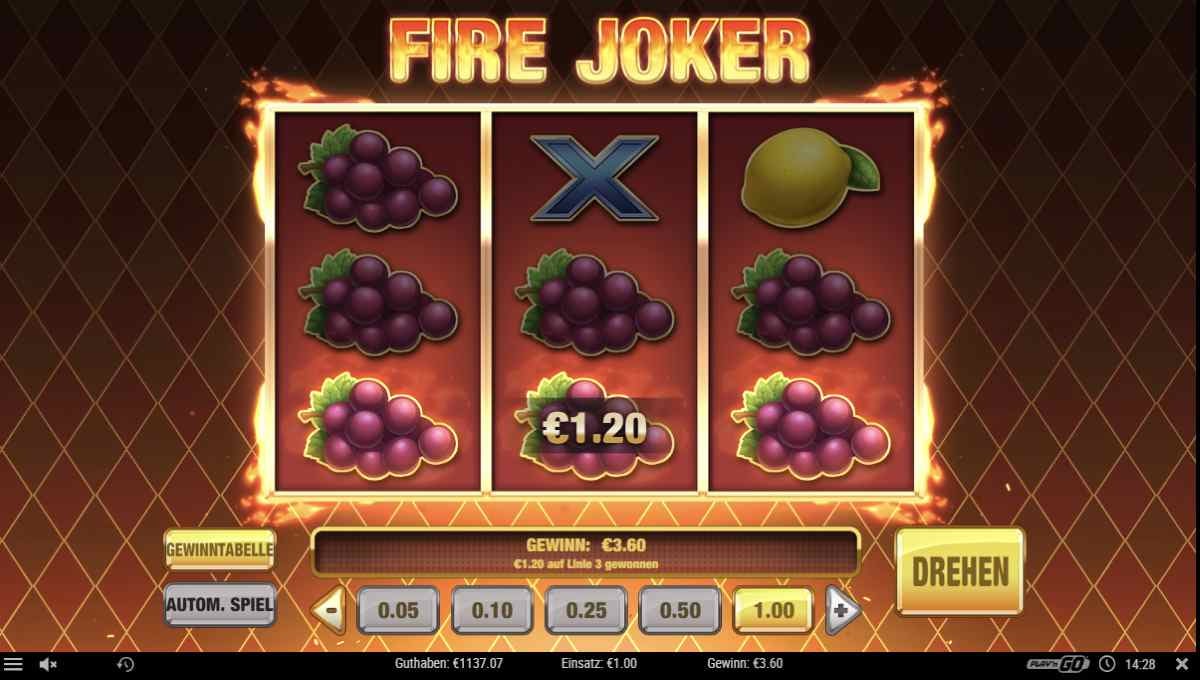 Fire-Joker-Gewinn
