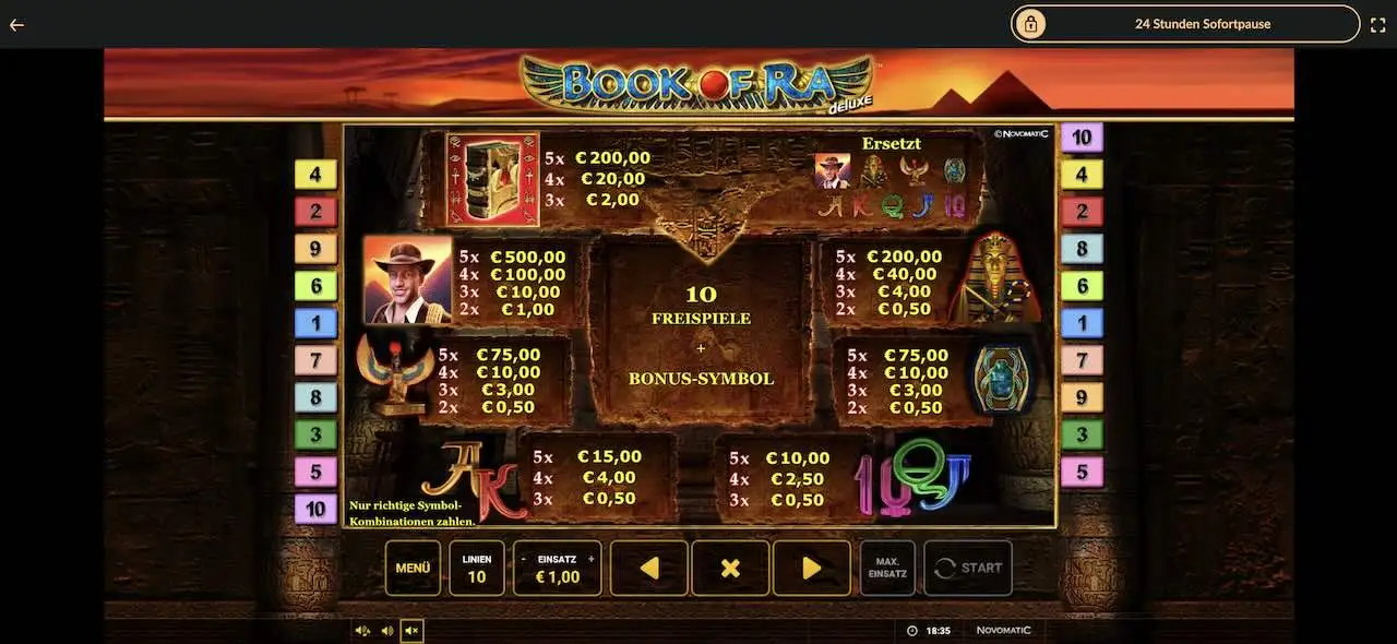 book-of-ra-deluxe-gewinntabelle