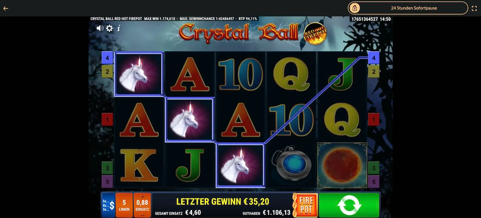 crystal-ball-red-hot-firepot-gewinn