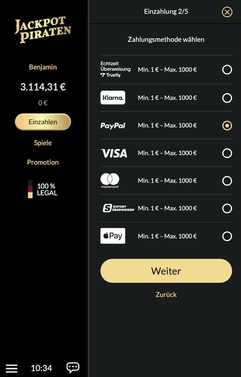 paypal-einzahlung