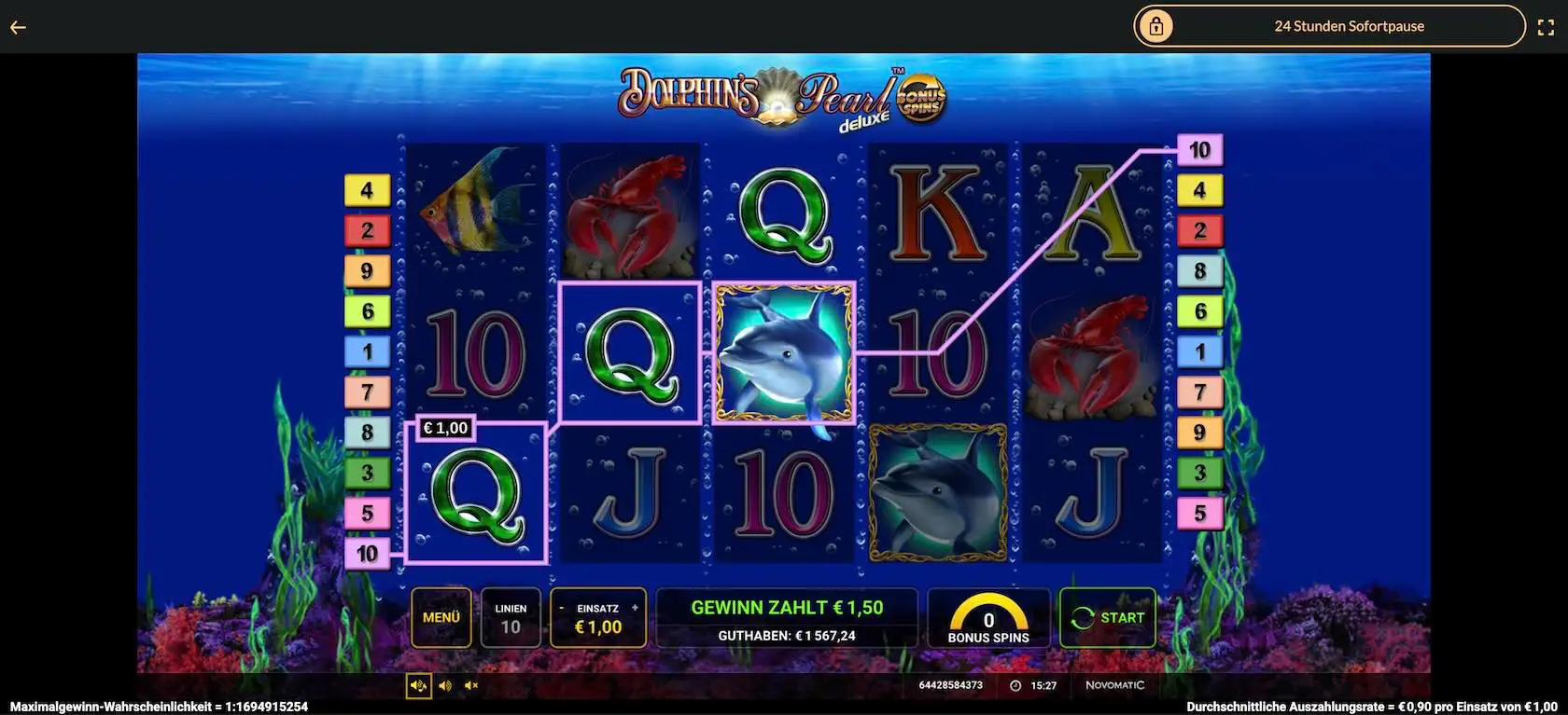 dolphins-pearl-deluxe-bonus-spins-gewinn