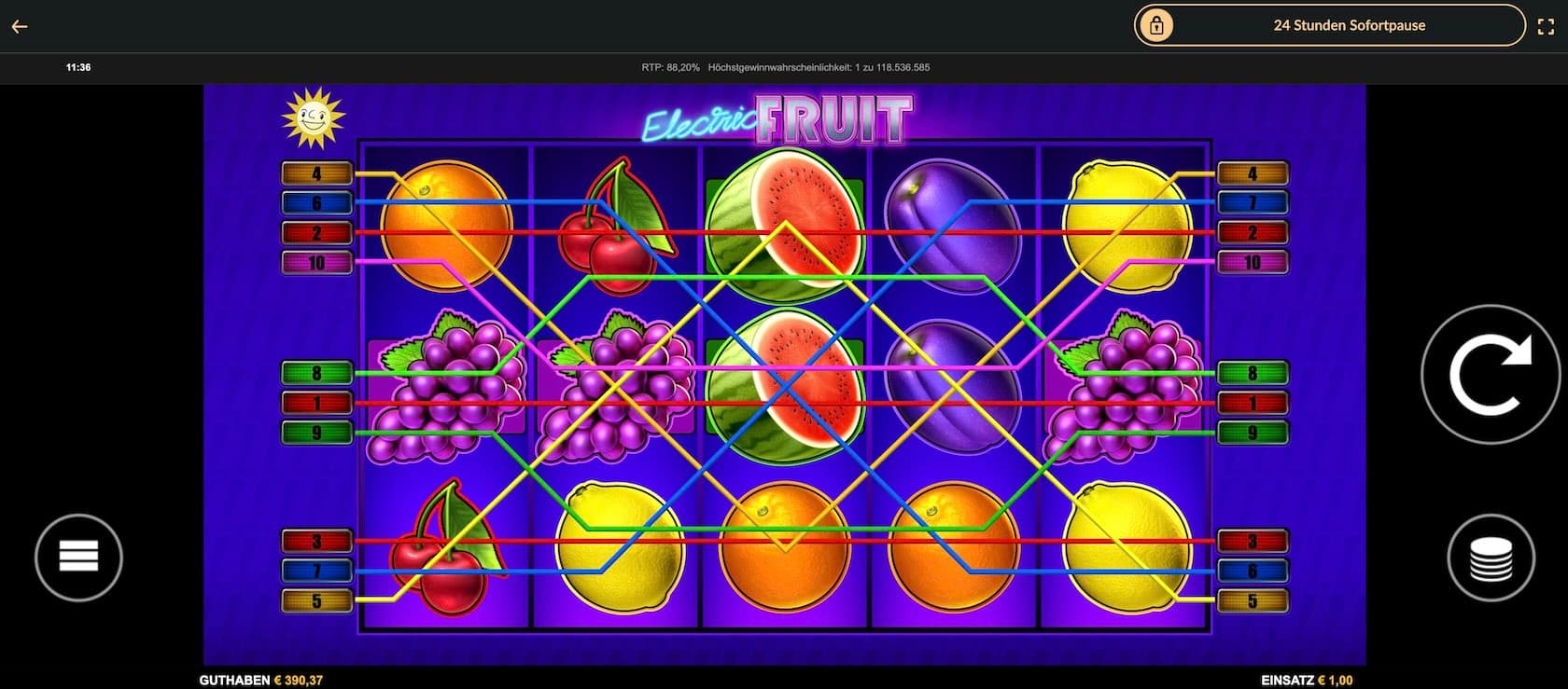 electric-fruit-gewinnlinien