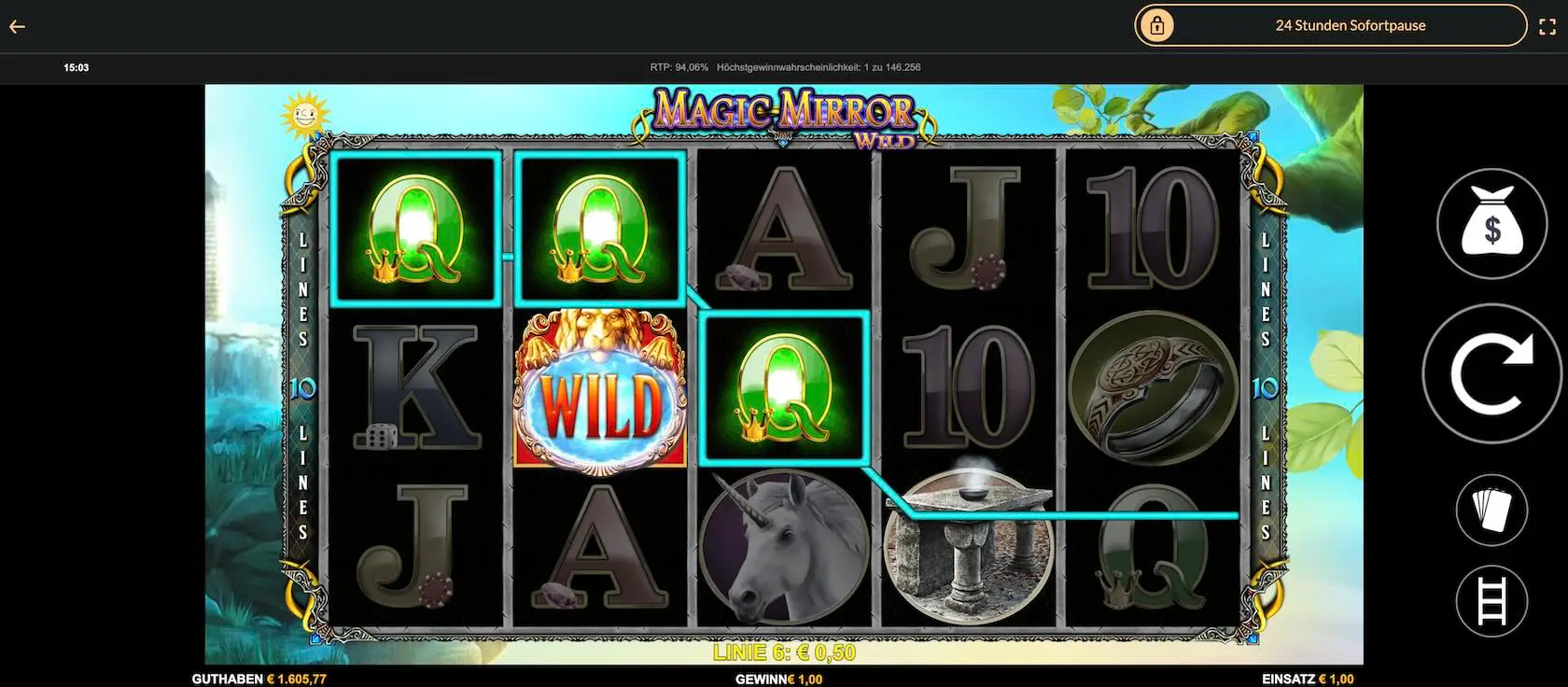 magic-mirror-wild-gewinn