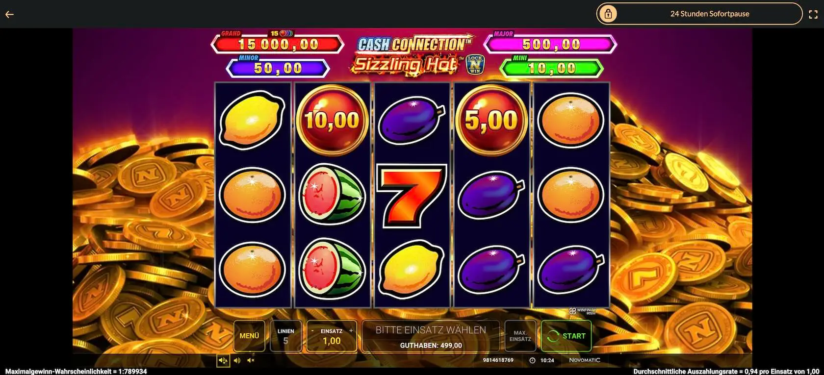 cash-connection-sizzling-hot-demo